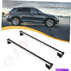 [tLA AEfBQ5-SQ5̉ו[tbN2012-2015A~jETCh[o[Zbgݕ Luggage Roof Rack For Audi Q5-SQ5 2012-2015 Aluminum Side Rails Bars Set Cargo
