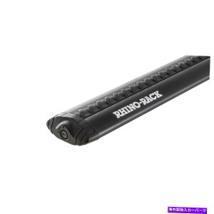 [tLA Rhino-rack va126bjo[TubNVO50 "Q[tbNo[tGhLbv Rhino-Rack VA126B Universal Black Single 50" Vortex Roof Rack Bar with End Caps