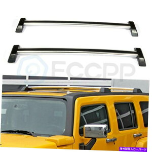 [tLA 2006N2007Ñn}[H3 H3T 2x̕čXgbNgbv[tbNNXo[וݕ US Stock Top Roof Rack Cross Bars luggage cargo For 2006-2007 Hummer H3 H3T 2x