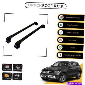 [tLA ZfXxcGLC X253 C253 16-21ubNpubN[tbNווLA BRACK Roof Rack Luggage Carrier For Mercedes-Benz GLC X253 C253 16 - 21 Black