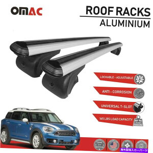 [tLA ~jN[p[Nu}F54 2016-2022̂߂̃[tbNוLANXo[Vo[ Roof Rack Luggage Carrier Cross Bar Silver For Mini Cooper Clubman F54 2016-2022
