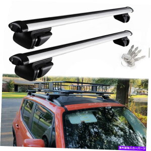 [tLA [tbNNXo[וLAA~jEVo[W[vlQ[h2015-2022 Roof Rack Cross Bars Luggage Carrier Aluminum Silver For Jeep Renegade 2015-2022