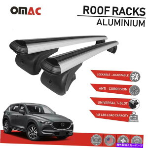 [tLA [tbNNXo[וLAbN\Vo[}c_CX-5 2017-2022 Roof Rack Cross Bars Luggage Carrier Lockable Silver For Mazda CX-5 2017-2022