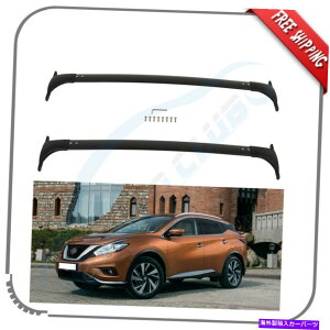 [tLA Y[m2009-2014[tbNNXo[A~[NXo[ubN Fits Nissan Murano 2009-2014 Roof Rack Cross Bar Aluminum Rails Crossbar Black