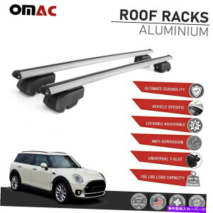 [tLA ~jN[p[Nu}̂߂̃[t[bNANXo[וLA2016-2022 Roof Rail Rack Alu Cross Bars Luggage Carrier For Mini Cooper Clubman 2016-2022