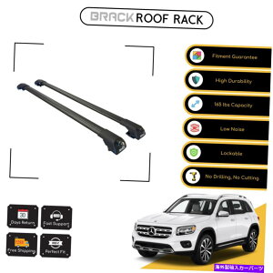 [tLA ZfXGLBNX2019-2021ubNpubN[tbNNXo[ BRACK Roof Rack Cross Bars For Mercedes GLB-Class 2019 - 2021 Black