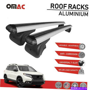 [tLA z_pX|[gcA[2019-2022Vo[[tbNNXo[וLAɓK Fits Honda Passport Touring 2019-2022 Silver Roof Rack Cross Bar Luggage Carrier