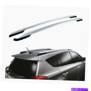 [tLA 13-18̃g^RAV4 OEX^C[tbNTCh[o[Vo[yAA~jE For 13-18 Toyota RAV4 OE Style Roof Rack Side Rails Bars Silver Pair Aluminum