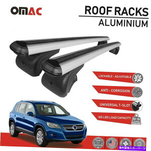 [tLA [tbNNXo[tHNX[QeBOA2009-2011̂߂ɃbN\וLA Roof Rack Cross Bars Luggage Carrier Lockable for Volkswagen Tiguan 2009-2011