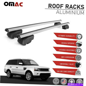 [tLA Vo[[t[bNNXo[W[o[X|[ĉ߂̉וLA2006-2013 Silver Roof Rail Rack Cross Bars Luggage Carrier For Range Rover Sport 2006-2013