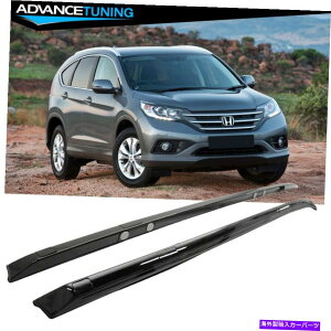 [tLA 12-16z_CR-V CRV OEt@Ng[X^Cgbv[tbN[o[OXubN Fits 12-16 Honda CR-V CRV OE Factory Style Top Roof Rack Rail Bar Gloss Black