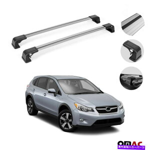 [tLA [tbNNXo[XoXV CrossTrek 2013-2017pוLAVo[ Roof Rack Cross Bars Luggage Carrier Silver for Subaru XV Crosstrek 2013-2017