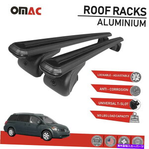 [tLA [tbNNXo[LA[[to[ubNforYNGXg2004-2009 Roof Rack Cross Bars Carrier Rails Roof Bar Black for Nissan Quest 2004-2009