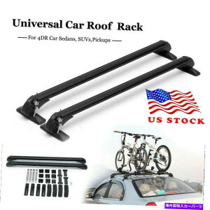 [tLA 2PC 46 ''J[[tgbv}EeBObN[o[וLAtLAt 2pc 46'' Car Roof Top Mounting Rack Rail Bar Luggage Carrier w/ Lock Universal
