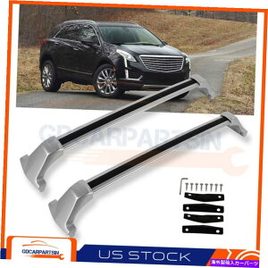 [tLA 2017-2020̃LfbNXT5[tbNNXo[וLAubNA~jE For 2017-2020 Cadillac XT5 Roof Rack Cross Bar Luggage Carrier Black Aluminum