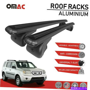[tLA [tbNNXo[וLAubNZbgtBbgz_pCbg2009-2015 Roof Rack Cross Bars Luggage Carrier Black Set fits Honda Pilot 2009-2015