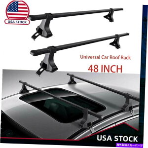 [tLA jo[T48 ''J[gbv[tNXo[[ווLAbN130|h Universal 48'' Car Top Roof Cross Bar Rail Luggage Cargo Carrier Rack 130 LBS