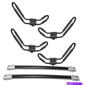 [tLA 4PCSJbNbNJk[{[g[tbNNXo[[tBbg2010-2021NTXGX460 4pcs Kayak Rack Canoe Boat & Roof Rack Cross Bar Rail Fit 2010-2021 Lexus GX460