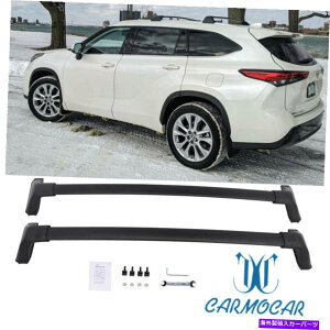 [tLA 202021g^nC_[XLENXo[~ebhv`i[t[bNɃtBbg Fits for 2020-21 Toyota Highlander XLE Cross Bar Limited Platinum Roof Rail Rack