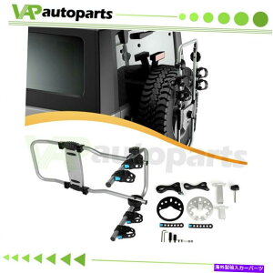 [tLA V[t[tA]ԃLAbN2̎]ԃXyA^CɎtꂽ]USXgbN New Roof rear Bicycle Carrier Rack two Bike Spare tire-mounted bike US Stock