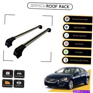 [tLA ubN[tbNוLANXo[{{V60 2010-2013Vo[ BRACK Roof Rack Luggage Carrier Cross Bars For Volvo V60 2010 - 2013 Silver