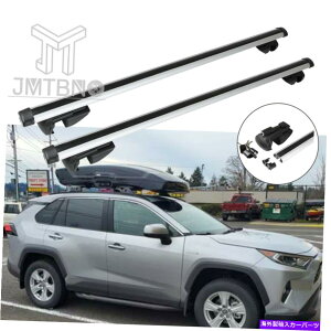 [tLA 2001-2018̃g^RAV4J[[tbNw/bNNXo[gbv[ݕLA For 2001-2018 Toyota RAV4 Car Roof Rack w/Lock Cross Bar Top Rail Cargo Carrier
