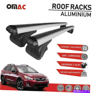 [tLA XoXV 2013-2017p̃[tbNNXo[LA[ALUZbg Roof Rack Cross Bars Carrier Rails Alu Set for Subaru XV 2013-2017