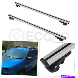 ルーフキャリア 14-16用ジープチェロキールーフラックサイドレールクロスバー荷物付きロックアルミニウム For 14-16 Jeep Cherokee Roof Rack Side Rail Cross Bar luggage with Lock Aluminum
