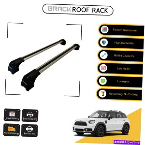 [tLA Mini Countryman 2010̃ubN[tbNוLANXo[ - Vo[Abv BRACK Roof Rack Luggage Carrier Cross Bars For Mini Countryman 2010 - Up Silver