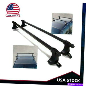 [tLA 2PCS 54 "X`[J[gbvNXo[NXo[[tbNyAݕpו 2PCS 54" Steel Car Top Cross Bar Crossbar Roof Rack Pair For Cargo Luggage