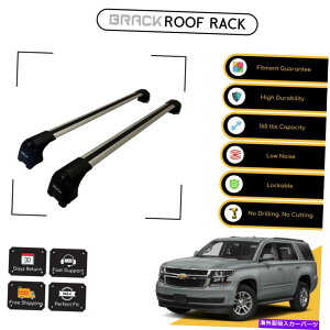 [tLA V{[^z2020̃ubN[tbNוLANXo[ - Vo[Abv BRACK Roof Rack Luggage Carrier Cross Bars For Chevrolet Tahoe 2020 - Up Silver