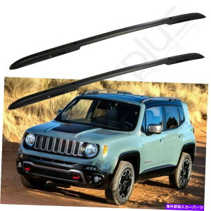 [tLA W[vlQ[h̃[tbN[2015-2019ubNo[ווLA Roof Rack Rails for JEEP Renegade 2015-2019 Black Bar Luggage Baggage Carrier