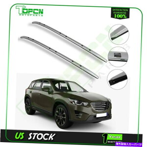 [tLA }c_CX-5 CX5 2017-2019[tbNNXo[ubNוLAVZbg For Mazda CX-5 CX5 2017-2019 Roof Rack Cross Bar Black Luggage Carrier NEW Set