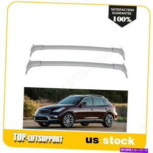 ���[�t�L�����A 2010�N����2018�N�̃C���t�B�j�e�BQX50�̃y�A���[�t���b�N�N���X�o�[�ו��L�����A�A���~�j�E�� A Pair Roof Rack Cross Bar Luggage Carrier Aluminum For 2010-2018 Infiniti QX50�y���s�A���i�z