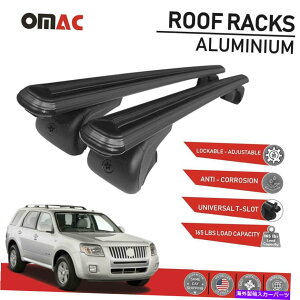 [tLA }[L[}i[[tbNNXo[LA[[to[ubN2008-2012p For Mercury Mariner Roof Rack Cross Bars Carrier Rails Roof Bar Black 2008-2012