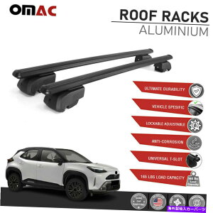 [tLA g^XNX2020-2022NXo[וLAubÑ[t[bN Roof Rail Rack For Toyota Yaris Cross 2020-2022 Cross Bars Luggage Carrier Black