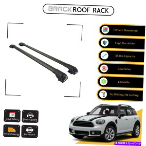 [tLA ~jJg[}̂߂̃ubN[tbNוLANXo[2017AbvubN BRACK Roof Rack Luggage Carrier Cross Bars For Mini Countryman 2017  Up Black