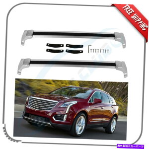 [tLA 2017-2020 Cadillac XT5[tbNNXo[Vo[[A~jENXo[US For 2017-2020 Cadillac XT5 Roof Rack Cross Bar Silver Rails Aluminum Crossbar US