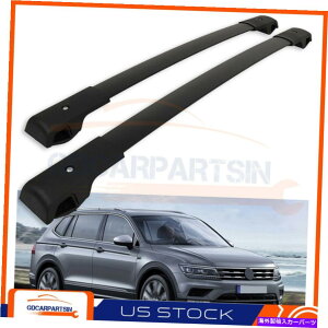 [tLA 2018-2020tHNX[QeBOA[tbNNXo[וLAubN For 2018 - 2020 Volkswagen Tiguan Roof Rack Cross Bars Luggage Carrier Black