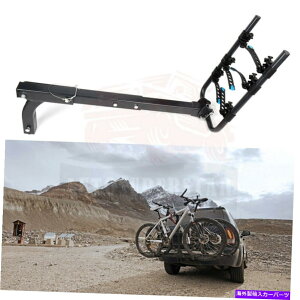 [tLA Ԃ̃gbNSUV[tbN]ԃLAqb`}Eg_u܂肽ݎbN For Car Truck SUV Roof Rack Bicycle Carrier Hitch Mount Double Foldable Rack