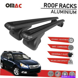 [tLA [tbNNXo[LA[[to[ubNXoAEgobN2010-2014 Roof Rack Cross Bars Carrier Rails Roof Bar Black for Subaru Outback 2010-2014