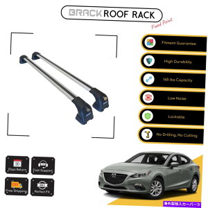 [tLA ubN[tbNוLANXo[}c_3Z_2010 -UPVo[ Brack Roof Rack Luggage Carrier Cross Bars For Mazda 3 Sedan 2010 - Up Silver