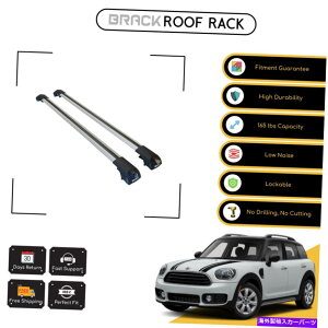 [tLA ~jJg[}̂߂̃ubN[tbNוLANXo[2017AbvVo[ BRACK Roof Rack Luggage Carrier Cross Bars For Mini Countryman 2017  Up Silver