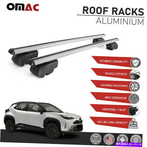 [tLA g^XNX2020-2022NXo[LAVo[Ã[t[bNB Roof Rail Rack For Toyota Yaris Cross 2020-2022 Cross Bars Carrier Silver Alu.