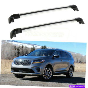 [tLA Kia Sorento 2015-2019ווNXo[ubÑgbv[tbN Top Roof Rack For KIA Sorento 2015-2019 Baggage Luggage Cross Bar BLack