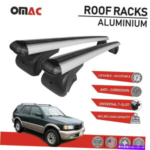 [tLA z_pX|[ĝ߂̃[tbNNXo[וLAVo[1998-2002 Roof Rack Cross Bars Luggage Carrier Silver For Honda Passport 1998-2002