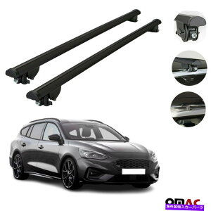 [tLA tH[htH[JXSW 2019-2022וLAubNp̃[tbNNXo[ Roof Rack Cross Bars for Ford Focus SW 2019-2022 Luggage Carrier Black