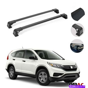 [tLA z_CR-V 2012-2016[tbNוLAubN2s[XZbg̃NXo[ Cross Bars for Honda CR-V 2012-2016 Roof Rack Luggage Carrier Black 2 Pieces Set