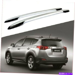 [tLA 13-18̃g^RAV4Vo[[tbNTCh[וLAo[OEX^C For 13-18 Toyota RAV4 Silver Roof Rack Side Rails Luggage Carrier Bar OE Style