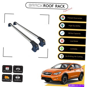 [tLA XoXV CrossTrek 2012-2019Vo[pubN[tbNNXo[ Brack Roof Rack Cross Bars For Subaru Xv Crosstrek 2012 - 2019 Silver